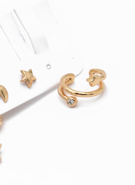 SET DE ARETES X 3 PARES EN RODIO XUPING CALIDAD AAA