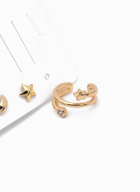 SET DE ARETES X 3 PARES EN RODIO XUPING CALIDAD AAA