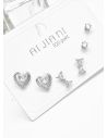 SET DE ARETES X 3 PARES XUPING / RODIO GARANTIZADO
