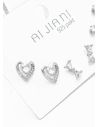 SET DE ARETES X 3 PARES XUPING / RODIO GARANTIZADO