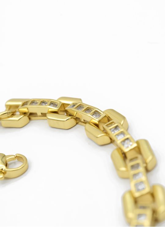 PULSERA EN RODIO CALIDAD AAA MICROCIRCONES XUPING