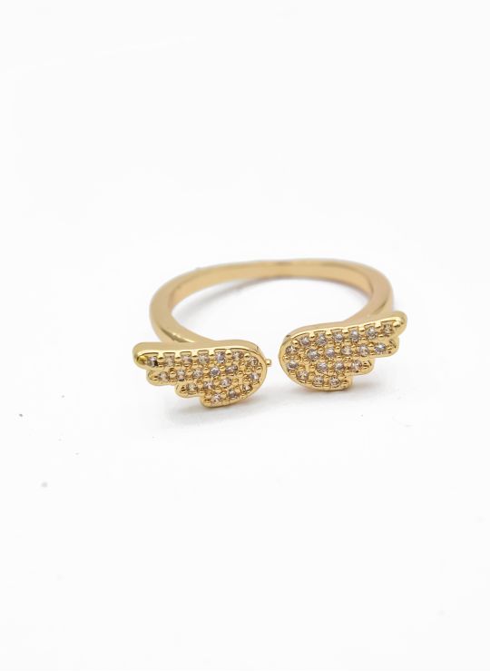 ANILLO GRADUABLE RODIO XUPING YXZ CRISTALES