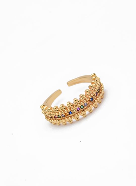 ANILLO GRADUABLE RODIO XUPING YXZ CRISTALES