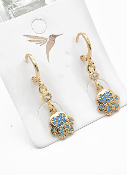LOTE SURTIDO X 12 UNIDADES DE ARETES MEDIANOS 2.1CM APROX. EN COVERGOLD/ REVISAR TODAS LAS IMAGENES/