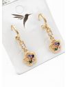 LOTE SURTIDO X 12 UNIDADES DE ARETES MEDIANOS 2.1CM APROX. EN COVERGOLD/ REVISAR TODAS LAS IMAGENES/