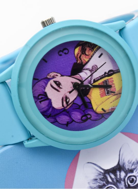 SET DE RELOJ EXCLUSIVO GOMA CON ESTUCHE DE LUJO Y DULCES