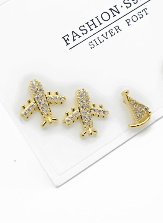 SET DE ARETES X 3 PARES XUPING / RODIO GARANTIZADO