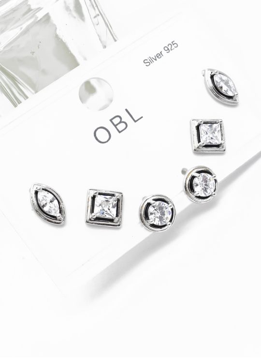 SET DE ARETES X 3 PARES XUPING / RODIO GARANTIZADO