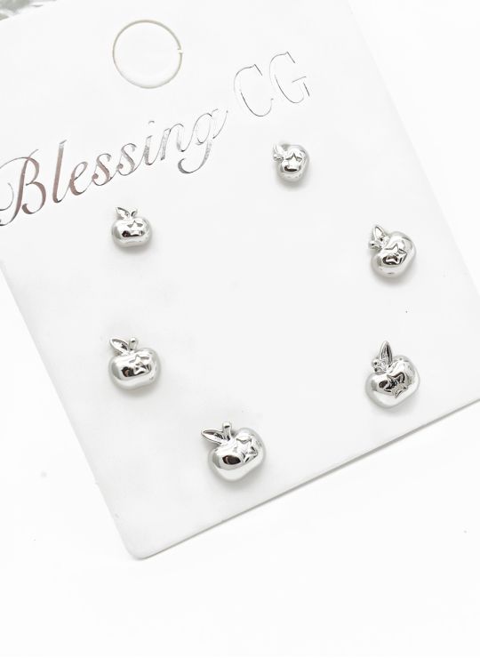 SET DE ARETES X 3 PARES XUPING / RODIO GARANTIZADO