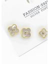 SET DE ARETES X 3 PARES XUPING / RODIO GARANTIZADO