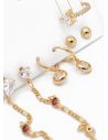 SET DE ARETES X 3 PARES XUPING / RODIO GARANTIZADO