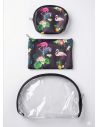 SET DE COSMETIQUERAS PREMIUM ESCARCHAS CON BOLSILLOS INTERIORES