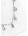SET DE COLLAR, ARETES Y DIJE EN RODIO CON MICROCIRCIONES / GARANTIA
