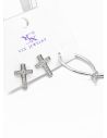SET DE ARETES RODIO TIPO SOLITARIO XUPING