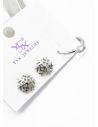 SET DE ARETES RODIO TIPO SOLITARIO XUPING