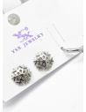 SET DE ARETES RODIO TIPO SOLITARIO XUPING