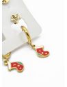 SET DE ARETES X 3 CRISTALES SURTIDO/ACERO INOXIDABLE