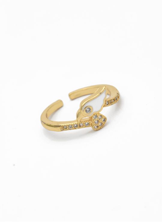 ANILLO GRADUABLE RODIO XUPING YXZ CRISTALES