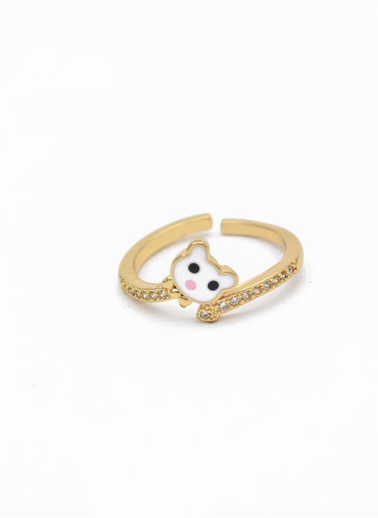 ANILLO GRADUABLE RODIO XUPING YXZ CRISTALES