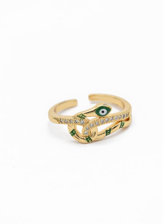 ANILLO GRADUABLE RODIO XUPING YXZ CRISTALES