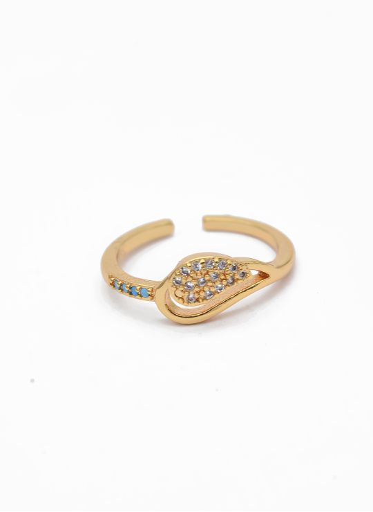 ANILLO GRADUABLE RODIO XUPING YXZ CRISTALES