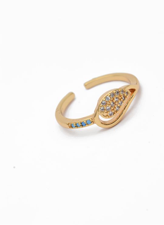 ANILLO GRADUABLE RODIO XUPING YXZ CRISTALES