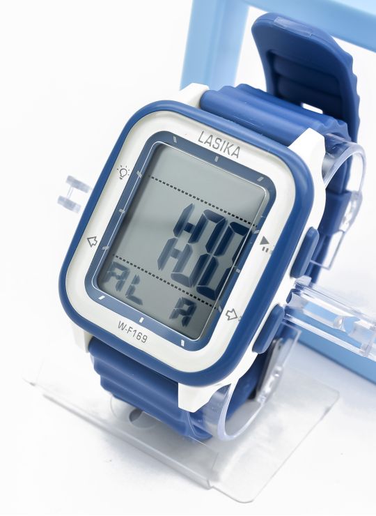 RELOJ PREMIUM DIGITAL SUMERGIBLE 3 MTS CON LUZ, CALENDARIO, CRONOMETRO ESTUCHE PULSO EN GOMA- GARANTIA DE 3 MESES