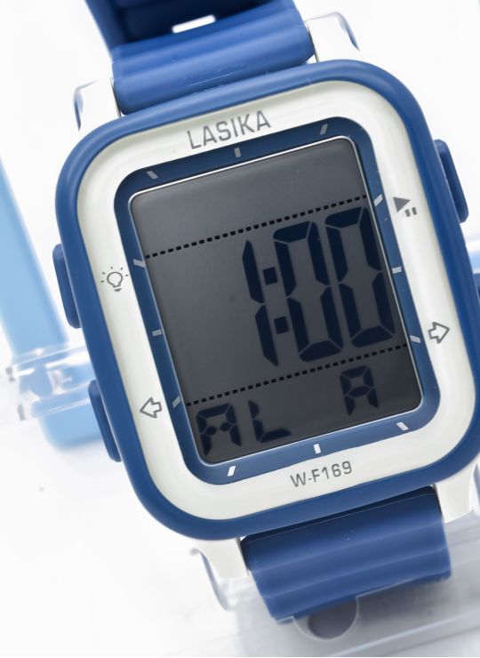RELOJ PREMIUM DIGITAL SUMERGIBLE 3 MTS CON LUZ, CALENDARIO, CRONOMETRO ESTUCHE PULSO EN GOMA- GARANTIA DE 3 MESES
