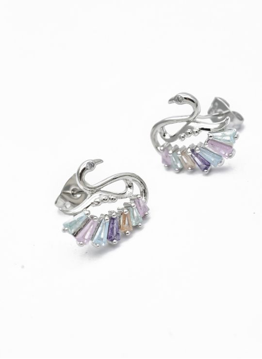 ARETES RODIO MARCA XUPING MICROCIRCONES /YSX