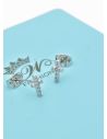 ARETES RODIO MARCA XUPING MICROCIRCONES /YSX
