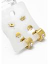 SET DE ARETES X 3 CRISTALES SURTIDO/ACERO INOXIDABLE