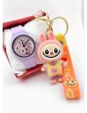 SET DE RELOJ CON LLAVERO PERSONAJE Y ESTUCHE DE LUJO