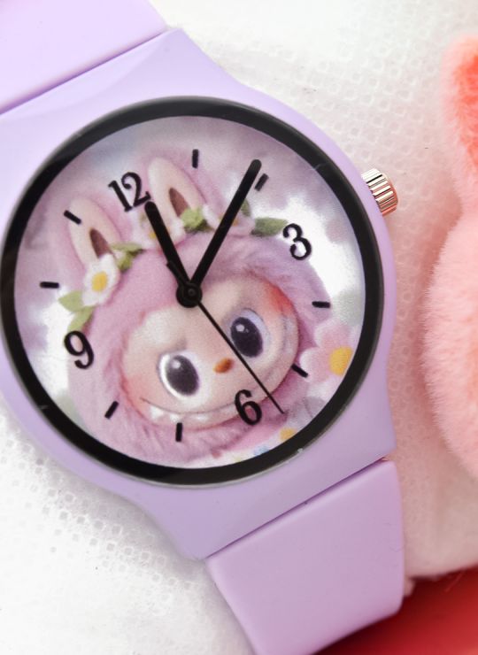 SET DE RELOJ CON LLAVERO PERSONAJE Y ESTUCHE DE LUJO