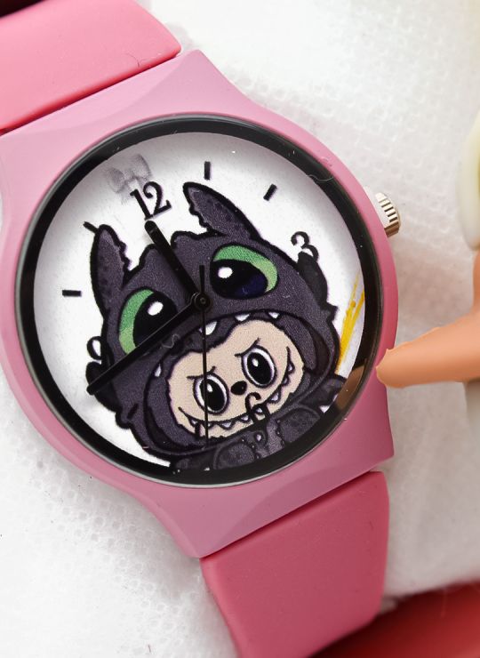SET DE RELOJ CON LLAVERO PERSONAJE Y ESTUCHE DE LUJO