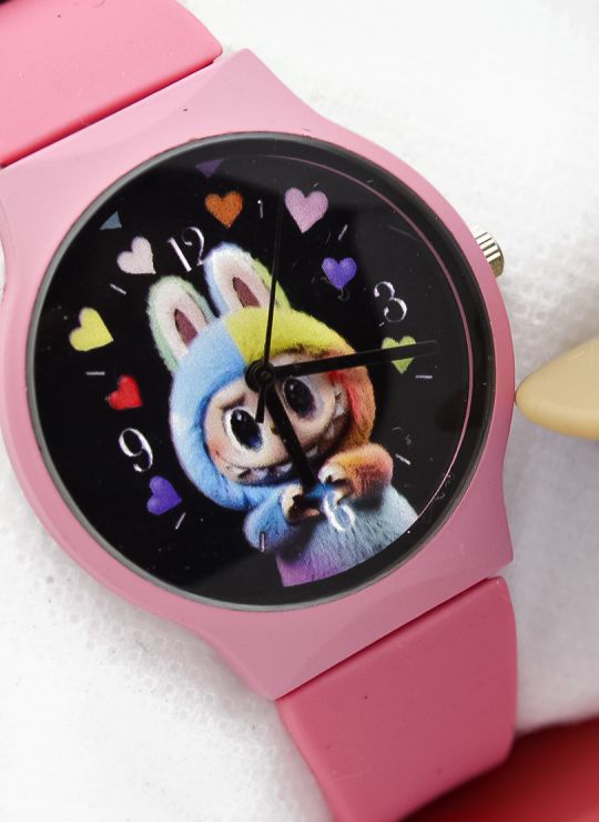 SET DE RELOJ CON LLAVERO PERSONAJE Y ESTUCHE DE LUJO