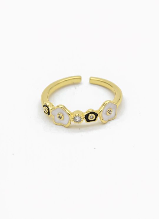 ANILLO RODIO GRADUABLE XUPING YXZ CRISTALES