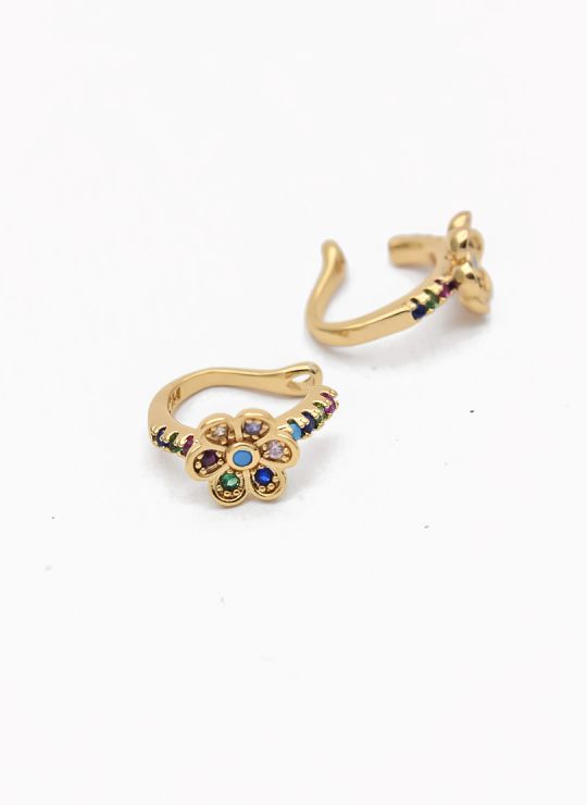 EAR CUFF RODIO COLOR - MICROCIRCON/PRECIO X UNIDAD