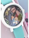 SET DE RELOJ METALICO CON COLLAR EN ACERO INOXIDABLE Y ESTUCHE