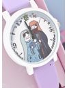SET DE RELOJ METALICO CON COLLAR EN ACERO INOXIDABLE Y ESTUCHE