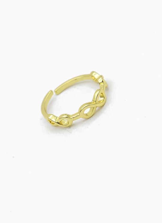 ANILLO GRADUABLE RODIO XUPING YXZ CRISTALES