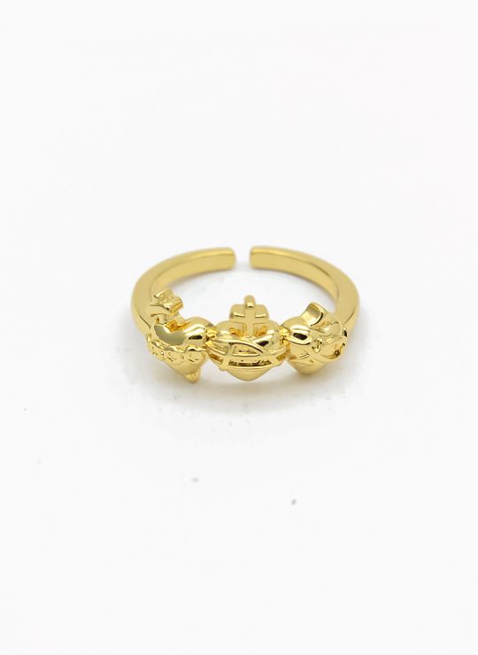 ANILLO GRADUABLE RODIO XUPING YXZ CRISTALES