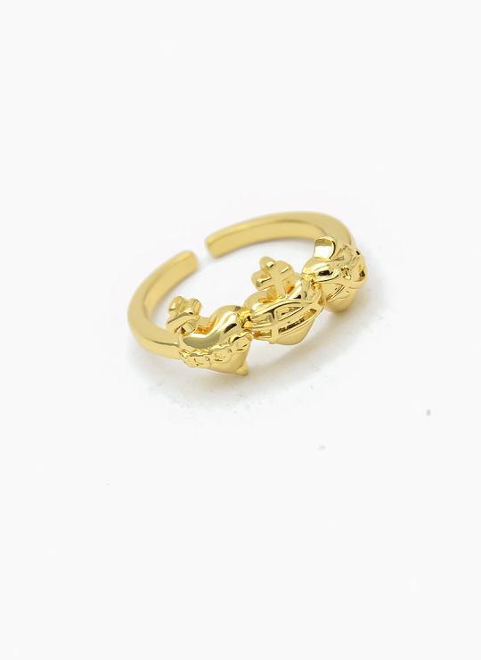 ANILLO GRADUABLE RODIO XUPING YXZ CRISTALES
