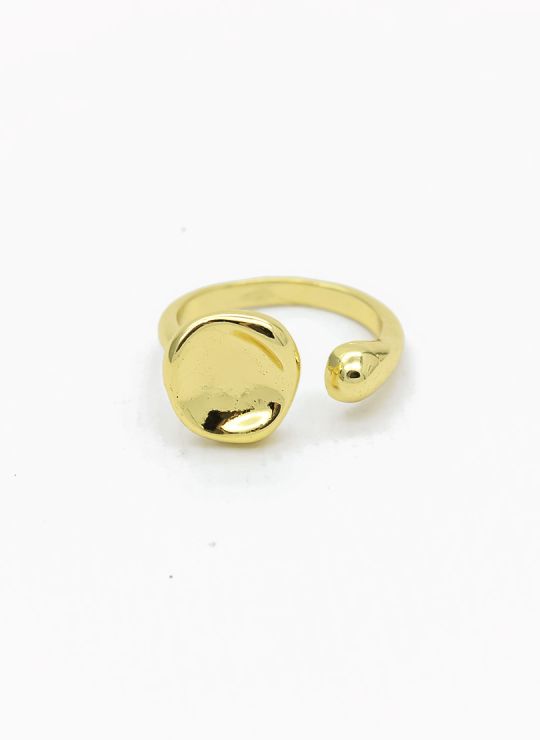 ANILLO GRADUABLE RODIO XUPING YXZ CRISTALES