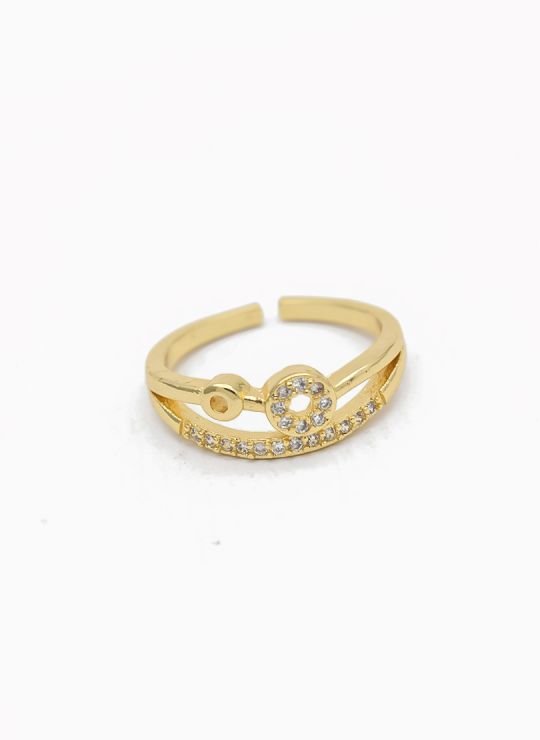 ANILLO GRADUABLE RODIO XUPING YXZ CRISTALES