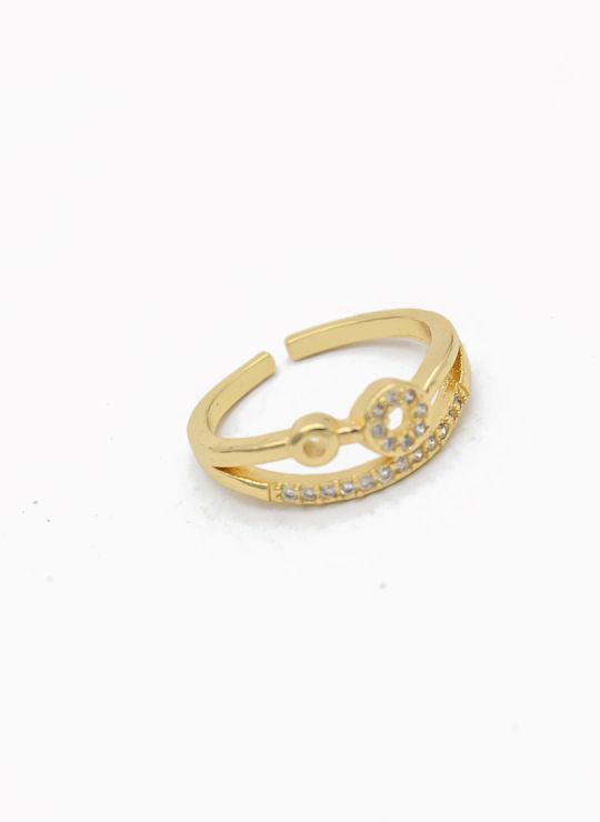 ANILLO GRADUABLE RODIO XUPING YXZ CRISTALES