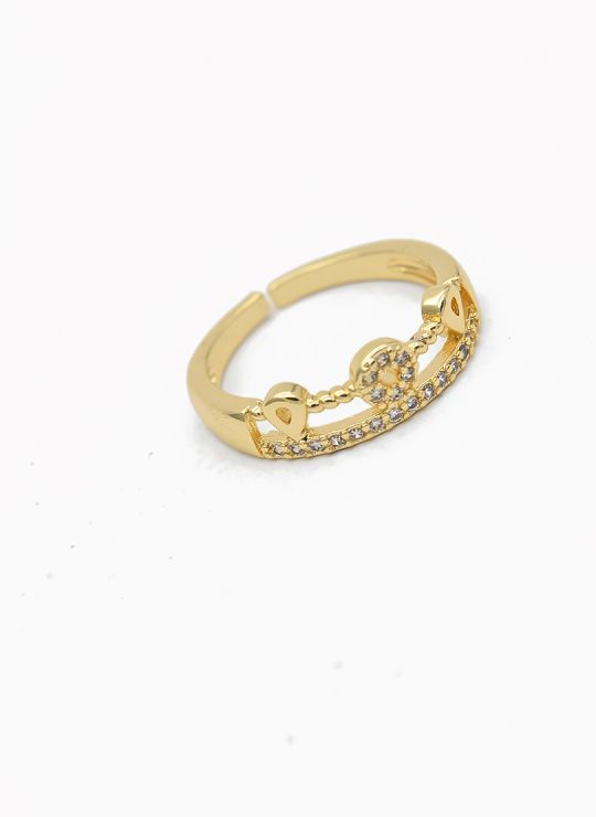 ANILLO GRADUABLE RODIO XUPING YXZ CRISTALES