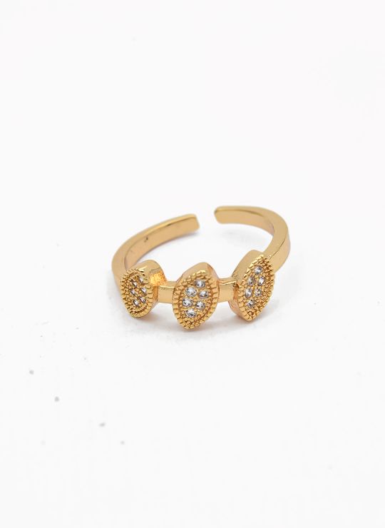 ANILLO GRADUABLE RODIO XUPING YXZ CRISTALES