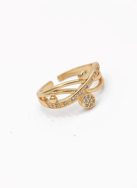 ANILLO GRADUABLE RODIO XUPING YXZ CRISTALES