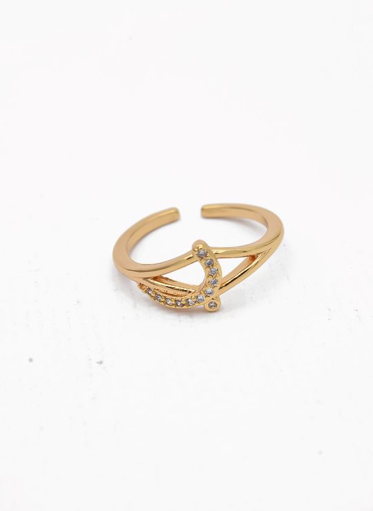 ANILLO GRADUABLE RODIO XUPING YXZ CRISTALES
