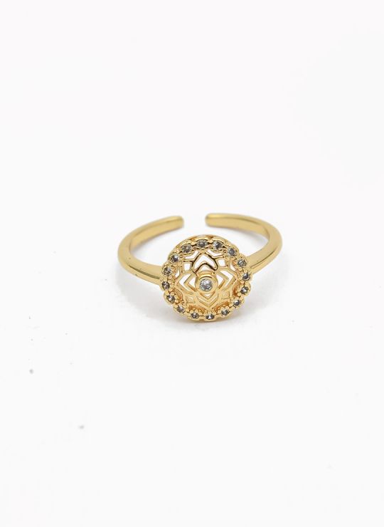 ANILLO GRADUABLE RODIO XUPING YXZ CRISTALES